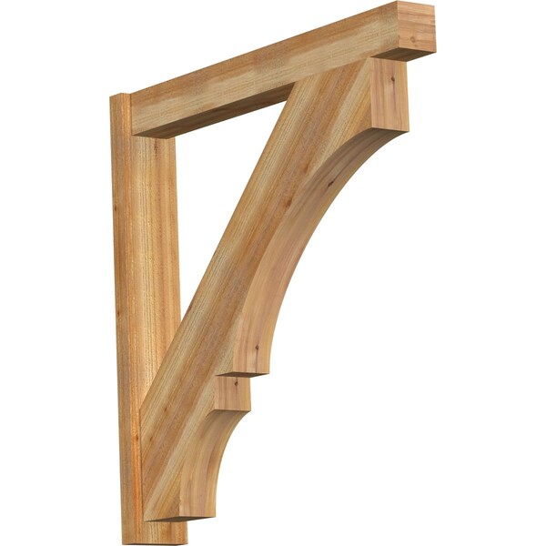 Ekena Millwork Balboa Block Rough Sawn Outlooker, Western Red Cedar, 6"W x 42"D x 42"H OUT06X42X42BOA05RWR - main